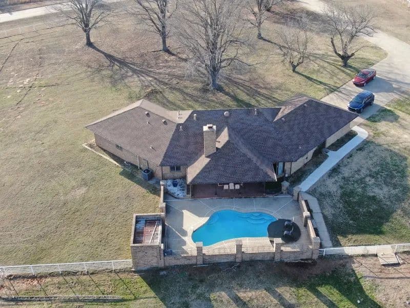 Seminole Home, Arena, Pool, Cabin 160 acres - Seminole, Oklahoma, 74868