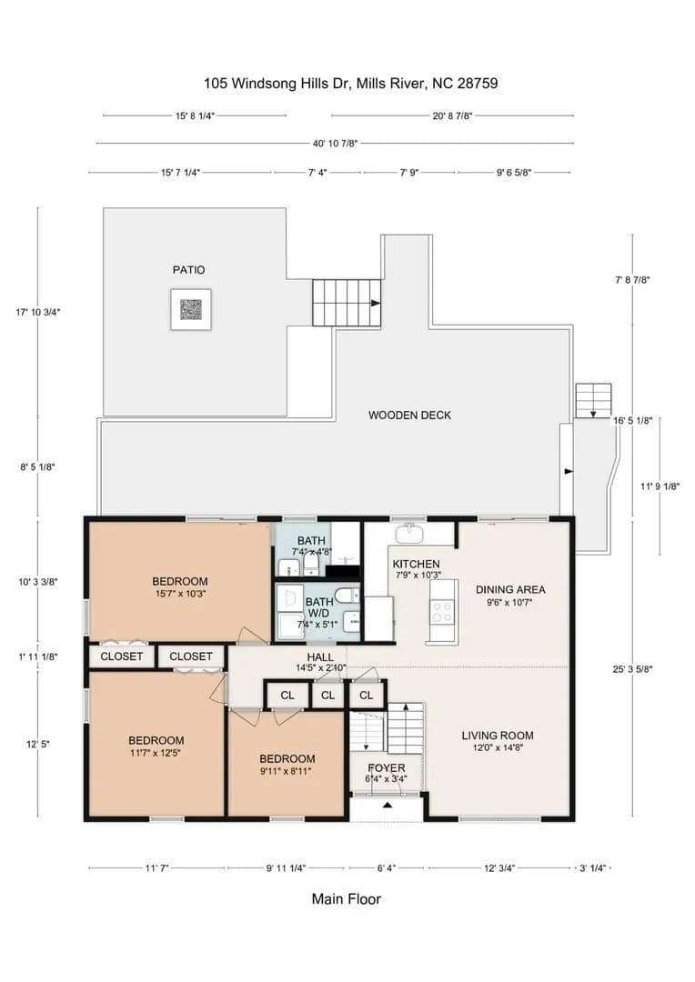 Serene Mills River Retreat on Nearly 2 Acres