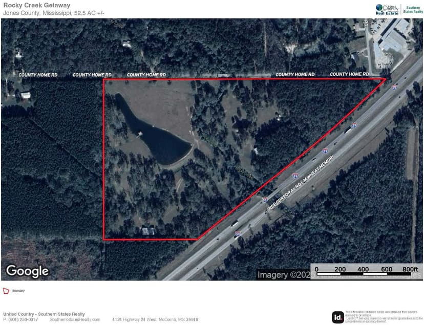 52.5 Acres of Recreational Land for Sale in Jones County MS