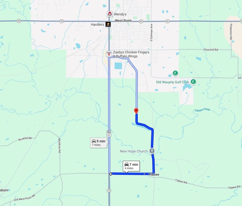 435 Acres in Clay County, MS