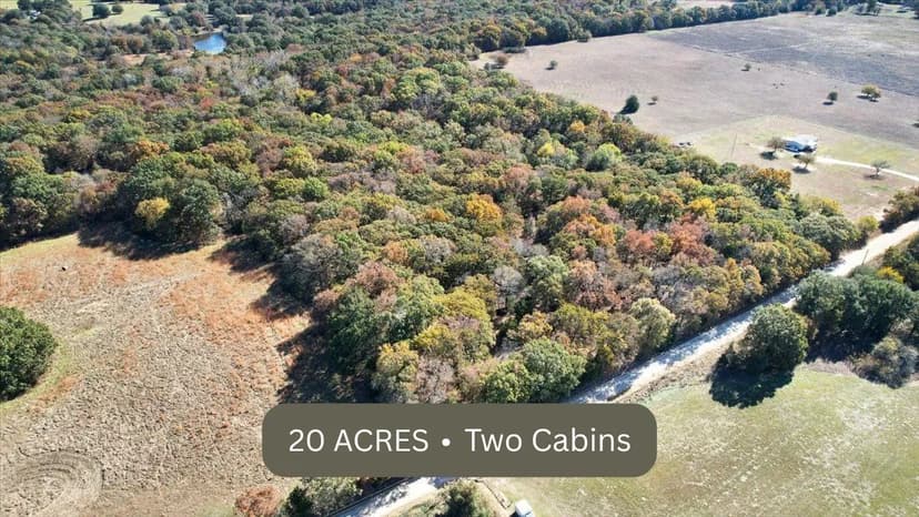 20 Acres, Two Cabins, Fixer Upper Opportunity