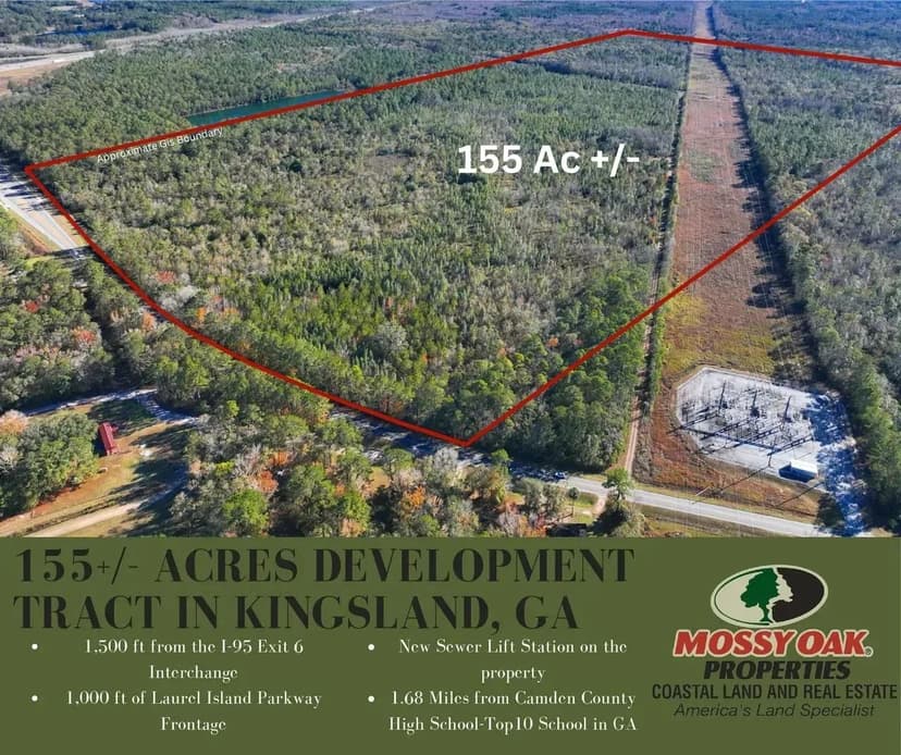 155+/- Acres Development Tract in Kingsland, GA