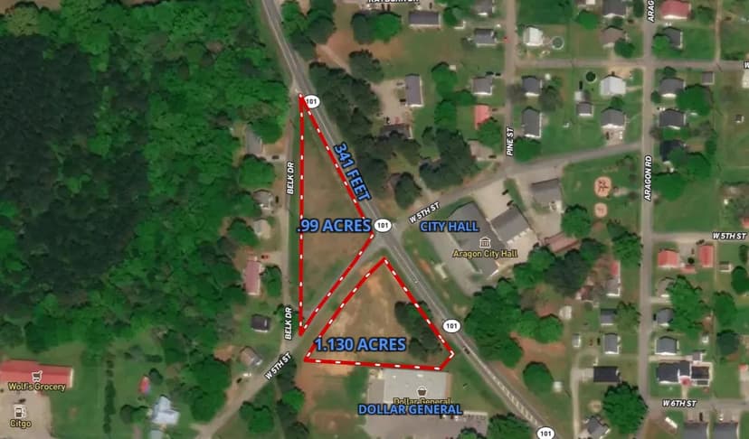 2 Commercial High Visibility Lots in Aragon, GA