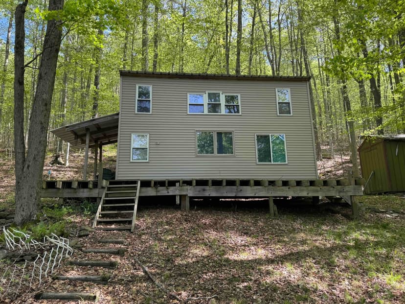 Cabin with Solar on 10 acres in Genesee NY 774 Bent Dipper Rd