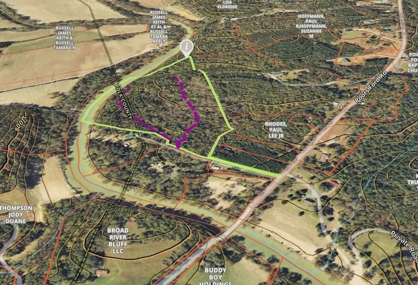 24.18+/- Unrestricted Acres With 1000ft+/- Riverfront