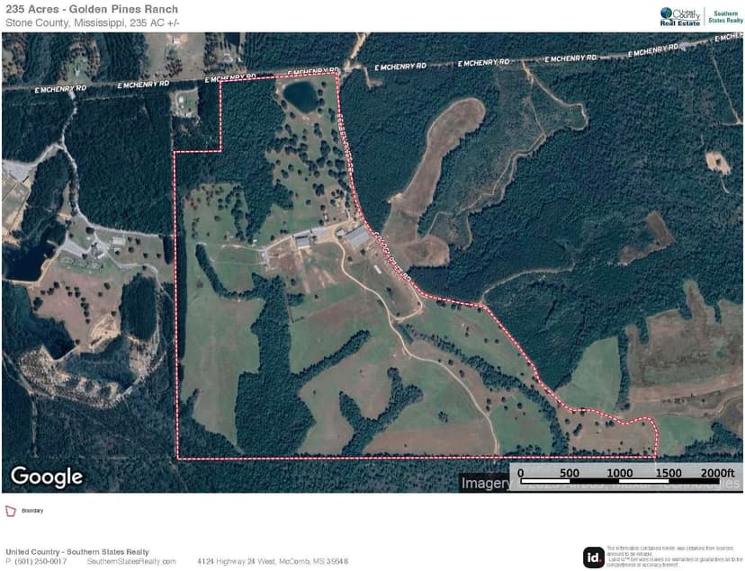 Golden Pines Ranch 235 Acres in Stone County MS