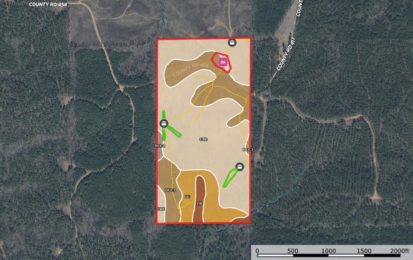 80 Acres CR 454 in Calhoun County, MS