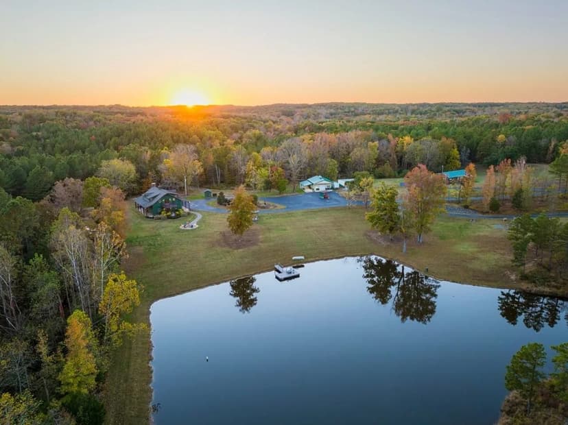 +/-146.36-acre Premier Recreational Retreat with Lodge & Cottage for Sale in Person County, NC!