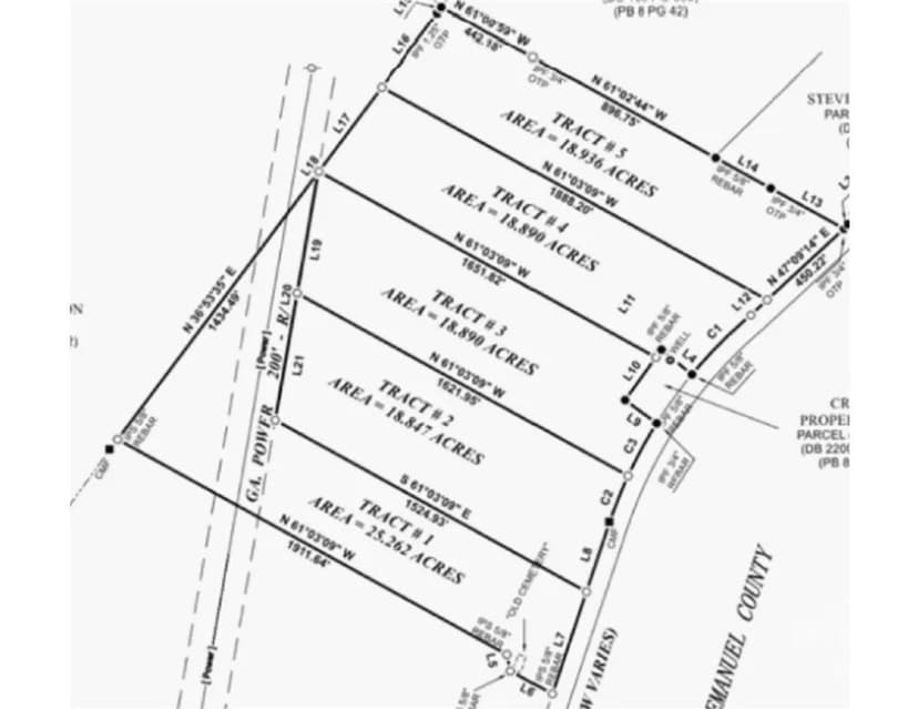 Property from 0 Hwy 297 - Tracts 2,3,4 &5 - KW