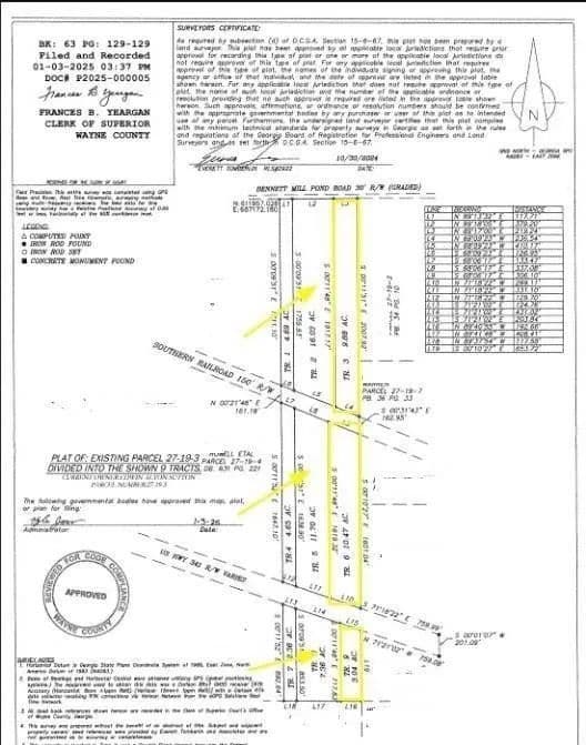 Property from 0 Tract 3 Hwy 341 & Bennett Mill Pond Road - KW