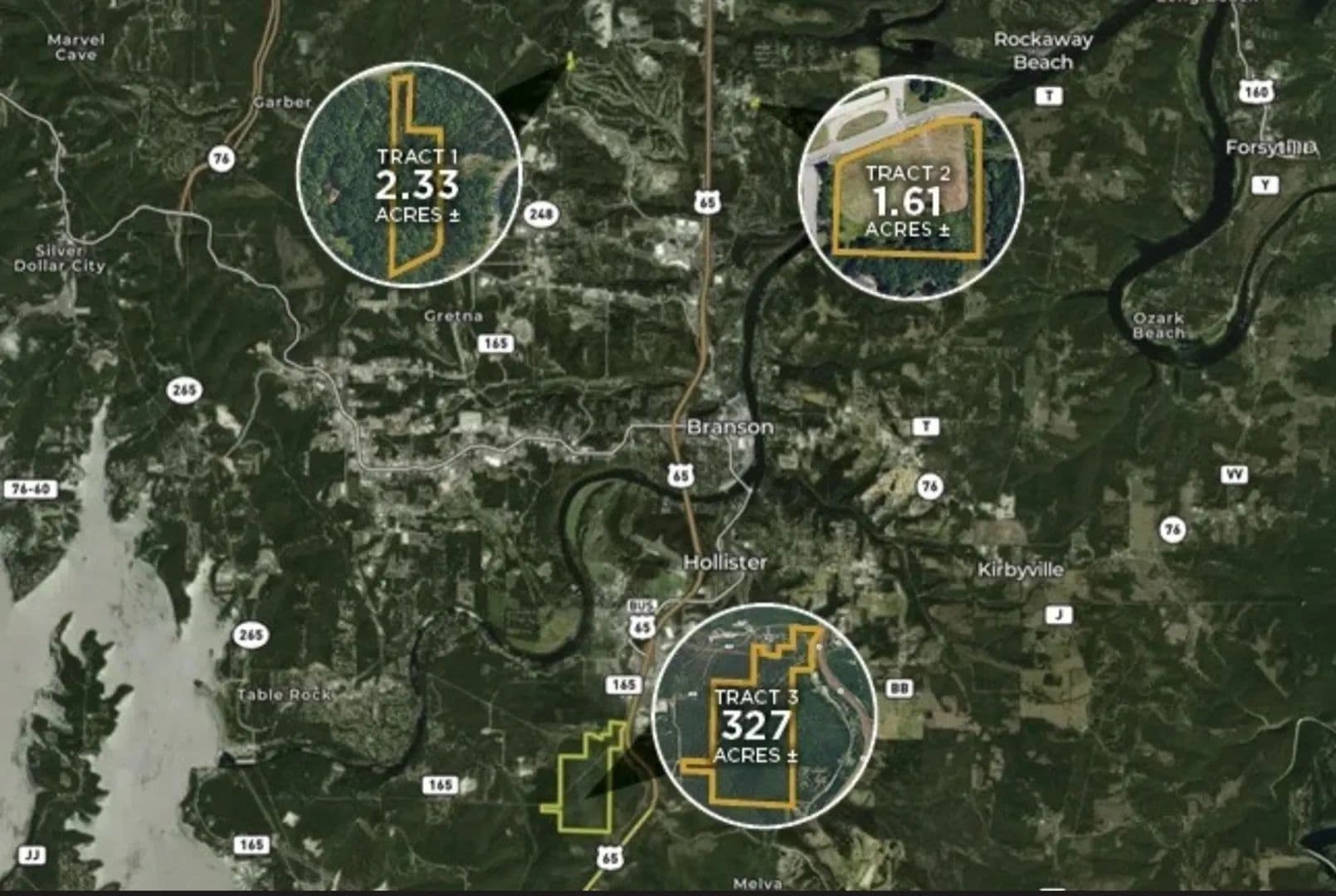 Branson's Premier Development Acreage Auction 330.94± Acres | 3 Tracts | Taney County, Missouri - Missouri, 65739