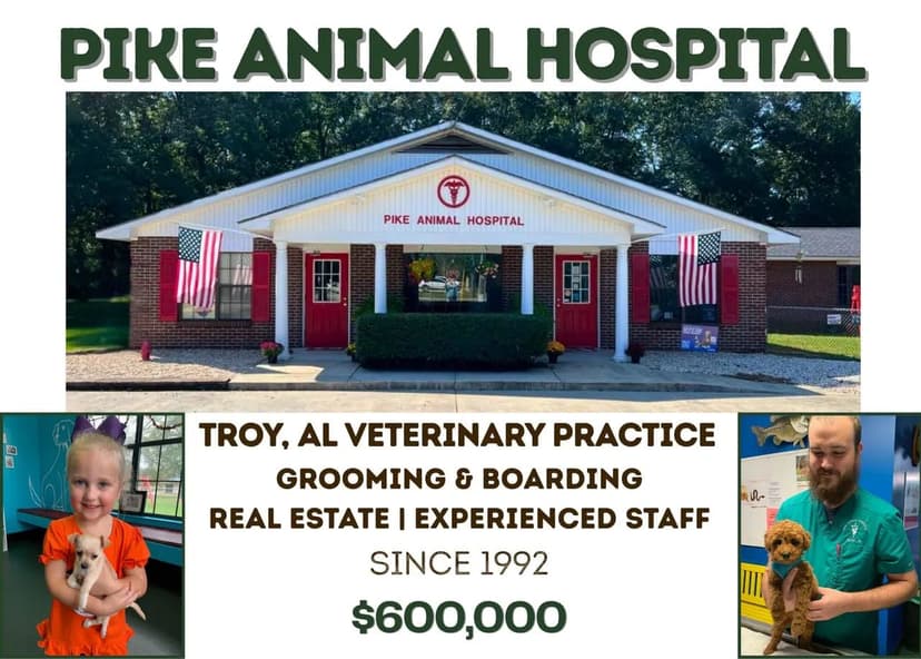 Turnkey Veterinary Practice + Property — Pike Animal Hospital