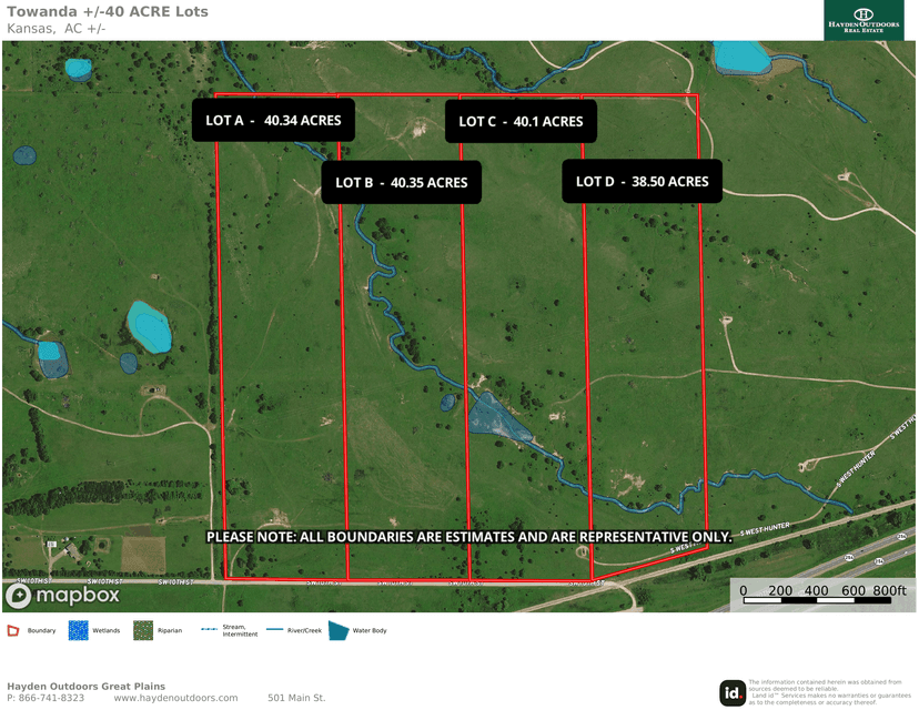 Towanda Home Lot B – 40 Acres