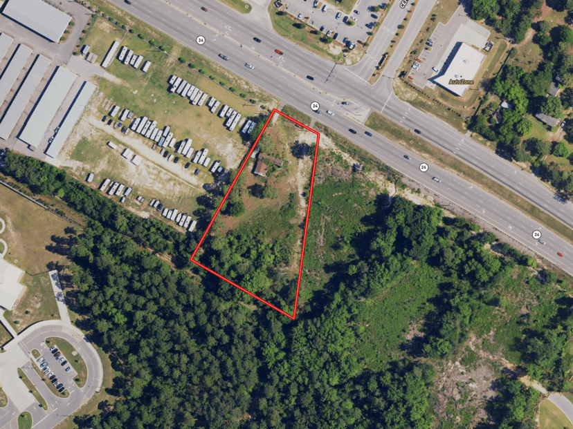 1.97 acres of Commercial Land For Sale in Harnett County NC!