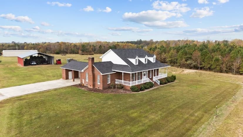 10 Acres with Custom Home For Sale in Bertie County, NC!